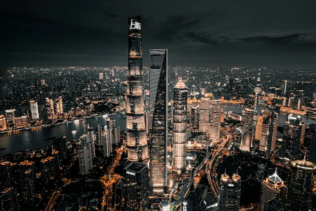 Tech market in Shanghai