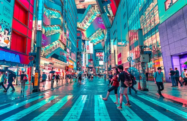 Tech market in Tokyo